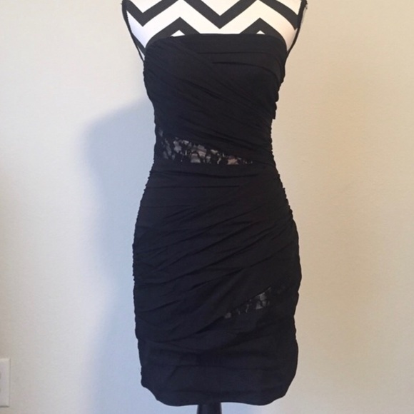 Express Dresses & Skirts - Black Strapless Dress - Size 4